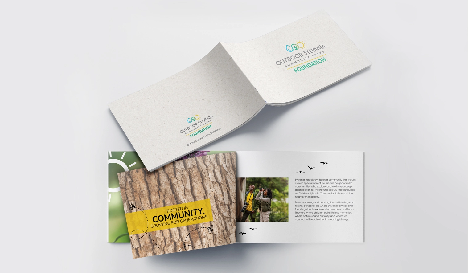 Outdoor Sylvania Community Parks brand collateral