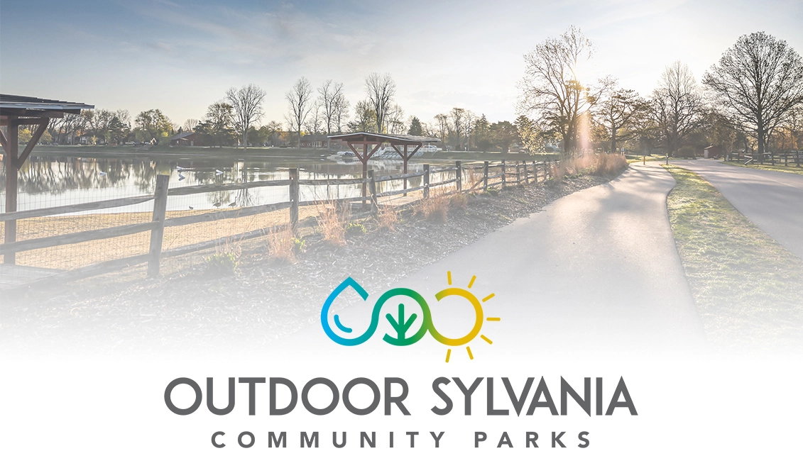 Outdoor Sylvania Community Parks brand signage
