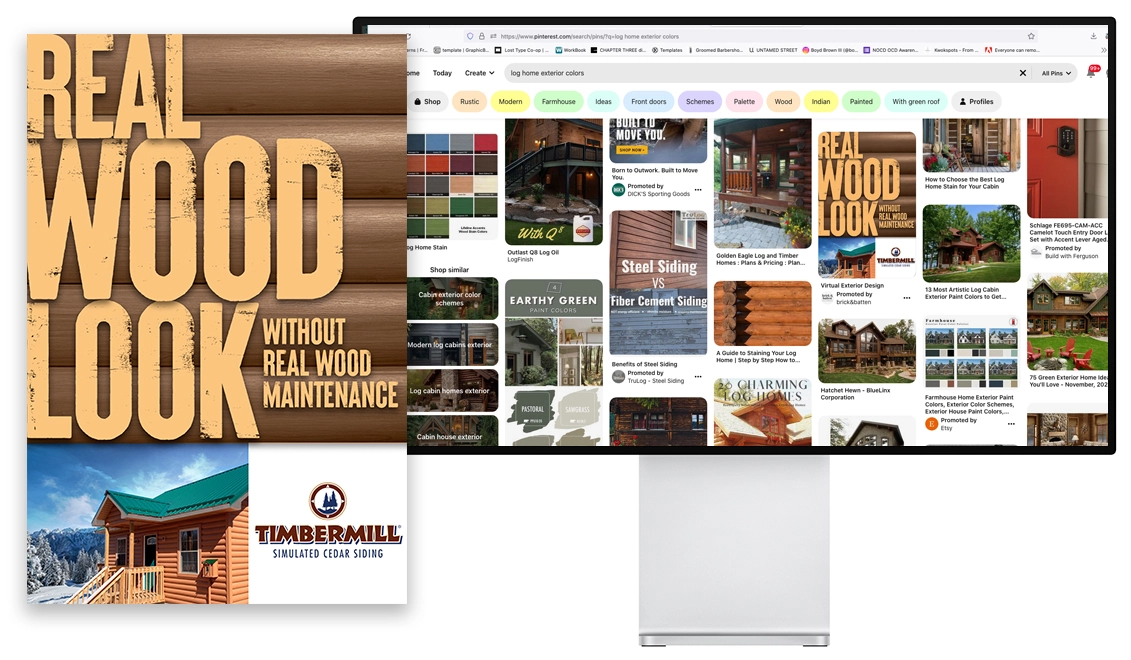 Timbermill Vinyl Siding campaign and website