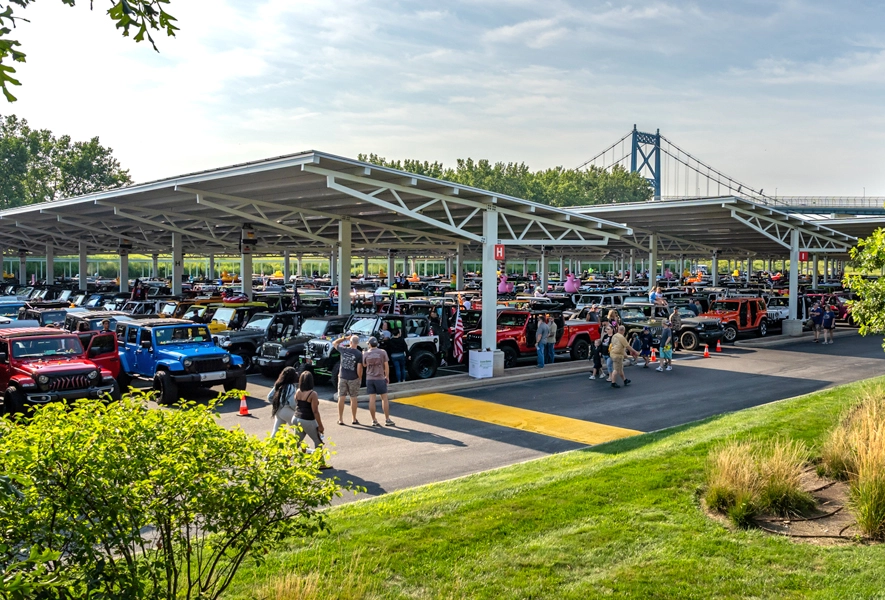Jeeps gathered at Toledo Jeep Fest