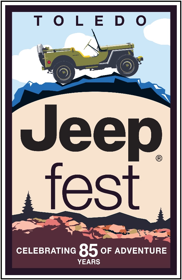 Toledo Jeep Fest 85 Years commemorative poster